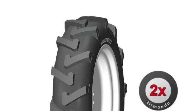 2x 5.00-12 SPEEDWAY GRIPKING 6PR